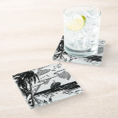 Dessous-de-verre En Verre Bateau de croisière rétro (Incliné)