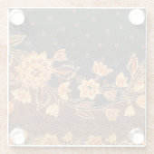 Dessous-de-verre En Verre Batik indonésien beauté (Dos)