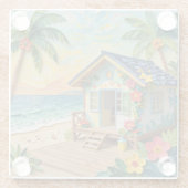 Dessous-de-verre En Verre Beach Home Oceanic Coastal Art (Dos)