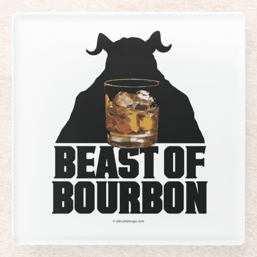 Dessous-de-verre En Verre Beast Of Bourbon Glass Coaster (Devant)