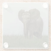 Dessous-de-verre En Verre Beau éléphant d'African Bush (Dos)