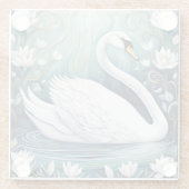 Dessous-de-verre En Verre Beau Swan (Dos)