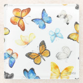 Dessous-de-verre En Verre Beautiful Butterfly Pattern (Devant)