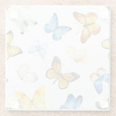 Dessous-de-verre En Verre Beautiful Butterfly Pattern (Dos)
