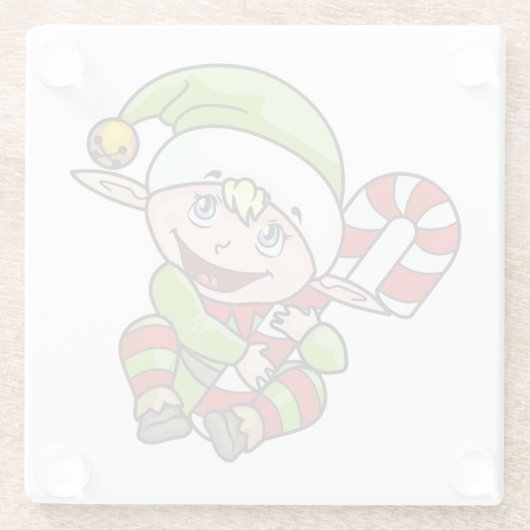 DESSOUS-DE-VERRE EN VERRE BÉBÉ ELF (Dos)