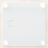 Dessous-de-verre En Verre Bécasseau Longeant La Plage (Dos)