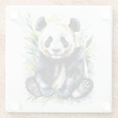 Dessous-de-verre En Verre Belle aquarelle Panda Bear (Dos)
