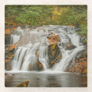 Dessous-de-verre En Verre Belle cascade de la crique Dukes à N. Georgia