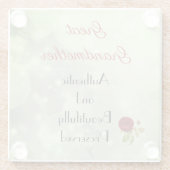 Dessous-de-verre En Verre Belle citation Great Grand-mère (Dos)