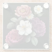 Dessous-de-verre En Verre Belle florale (Dos)