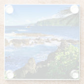 Dessous-de-verre En Verre Belle Hawaii (Dos)