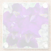Dessous-de-verre En Verre Belle iris violet (Dos)