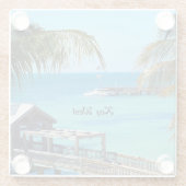 Dessous-de-verre En Verre Belle Key West (Dos)