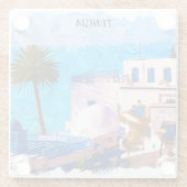 Dessous-de-verre En Verre Belle Tunisie Panorama (Dos)