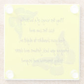 Dessous-de-verre En Verre Bénédiction irlandaise : Ailes d'un papillon (Dos)