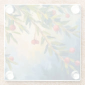 Dessous-de-verre En Verre Berries & Greenery | Merry Christmas (Dos)