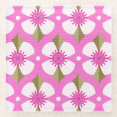 Dessous-de-verre En Verre Beurre rose (Devant)