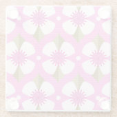 Dessous-de-verre En Verre Beurre rose (Dos)