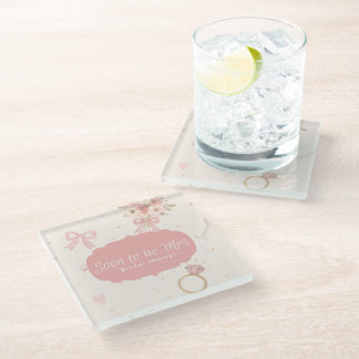 Dessous-de-verre En Verre Bientôt Mme sous-verre
