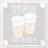 DESSOUS-DE-VERRE EN VERRE BIÈRE (Dos)