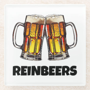Dessous-de-verre En Verre Bières de Noël Reinbeers