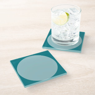 Dessous-de-verre En Verre Big Dot blanc transparent + votre dossier. & idées