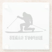 Dessous-de-verre En Verre Bigfoot Cares Telemark Ski (Dos)