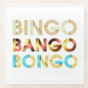 Dessous-de-verre En Verre Bingo Bango Bongo