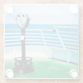 Dessous-de-verre En Verre Binoculaire touristique (Dos)