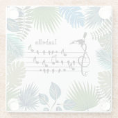 Dessous-de-verre En Verre Birdsong toucan personnalisable (Dos)