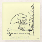 Dessous-de-verre En Verre Biscuits de commande (Devant)