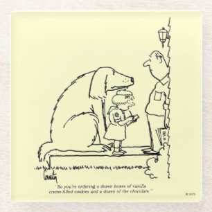 Dessous-de-verre En Verre Biscuits de commande