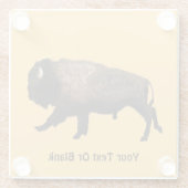 Dessous-de-verre En Verre Bison galopant (Dos)