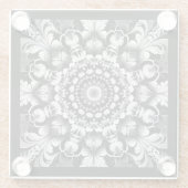 Dessous-de-verre En Verre Black and White Bliss (Dos)