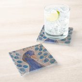 Dessous-de-verre En Verre Bleu (Incliné)