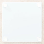 Dessous-de-verre En Verre Bleu clair (Dos)