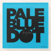 Dessous-de-verre En Verre Bleu-clair (Devant)