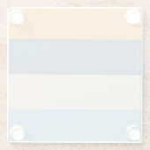 Dessous-de-verre En Verre Bleu et orange triés (Dos)