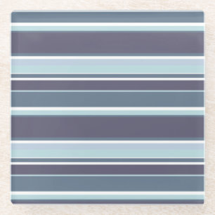 Dessous-de-verre En Verre Bleu-gris