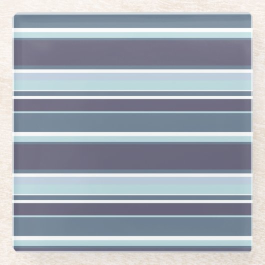 Dessous-de-verre En Verre Bleu-gris (Devant)