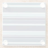 Dessous-de-verre En Verre Bleu-gris (Dos)