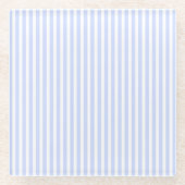 Dessous-de-verre En Verre Bleu pâle Ciel bleu et blanc (Devant)