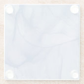 Dessous-de-verre En Verre Bleu stratifié (Dos)