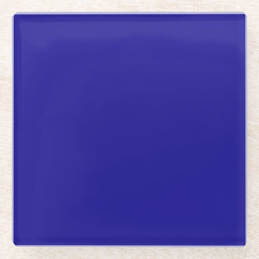 Dessous-de-verre En Verre Bleu Ultramarine (Devant)