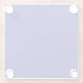 Dessous-de-verre En Verre Bleu Ultramarine (Dos)