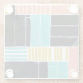 Dessous-de-verre En Verre Blocs géométriques (Dos)