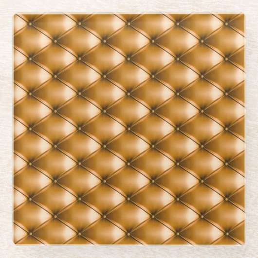 Dessous-de-verre En Verre Blue Capitone Textile : Arrière - plan rétro (Devant)