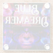 Dessous-de-verre En Verre Blue Dreamer (Dos)