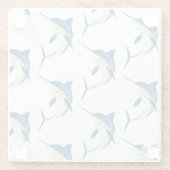 Dessous-de-verre En Verre Blue Marlin 2  (Dos)