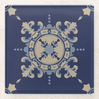 Dessous-de-verre En Verre Blue Mexican design Coaster